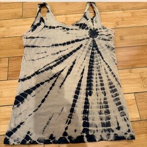 Stranded Brand Sz S Tan and Black Tie dye tank top.